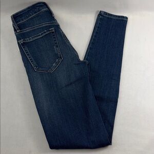 Ella Moss Indigo High Rise Skinny Distressed Jeans